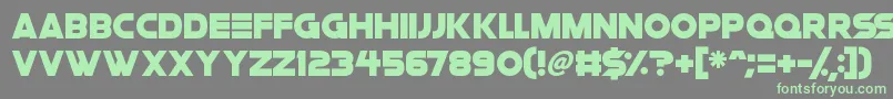 Space Quest Font – Green Fonts on Gray Background