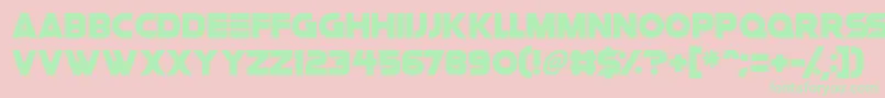 Шрифт Space Quest – зелёные шрифты на розовом фоне