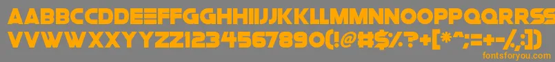 Space Quest Font – Orange Fonts on Gray Background