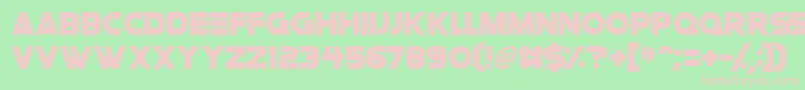 Space Quest Font – Pink Fonts on Green Background