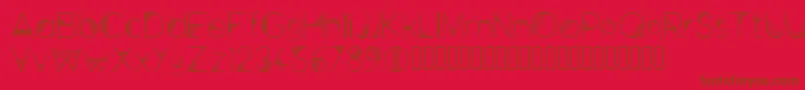 Space Regular Font – Brown Fonts on Red Background