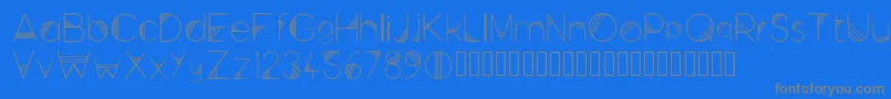 Czcionka Space Regular – szare czcionki na niebieskim tle