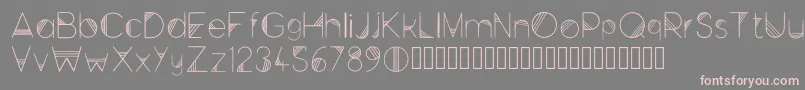 Space Regular Font – Pink Fonts on Gray Background