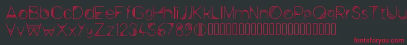 Space Regular Font – Red Fonts on Black Background