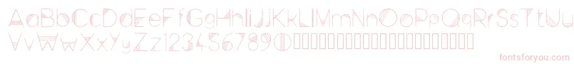 Space Regular Font – Pink Fonts on White Background