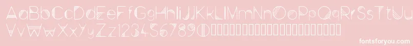 Space Regular Font – White Fonts on Pink Background