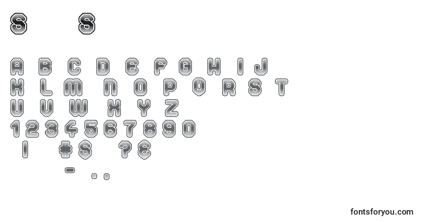 Czcionka Space Sport – alfabet, cyfry, specjalne znaki
