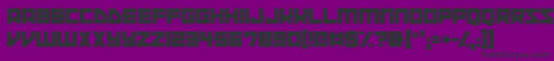 Space Squadron Font – Black Fonts on Purple Background