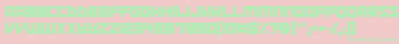 Space Squadron Font – Green Fonts on Pink Background