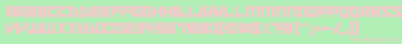 Space Squadron Font – Pink Fonts on Green Background