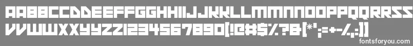 Space Squadron Font – White Fonts on Gray Background