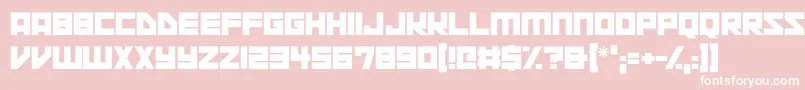 Space Squadron Font – White Fonts on Pink Background