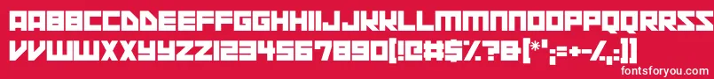 More about Space Squadron Font Space Squadron Font – White Fonts on Red Background