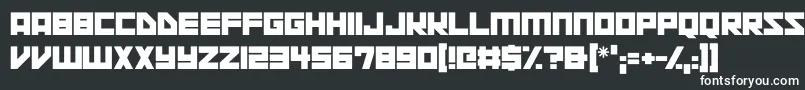 Space Squadron Font – White Fonts on Black Background