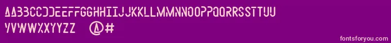 Space Weel Font – Pink Fonts on Purple Background