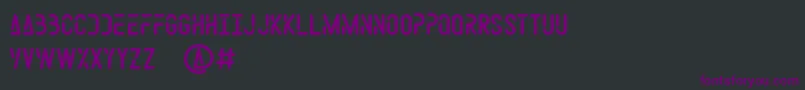 フォントSpace Weel – 黒い背景に紫のフォント