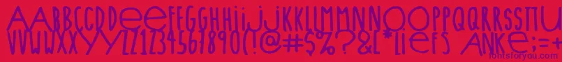 fuente Lieveletters – Fuentes Moradas Sobre Fondo Rojo