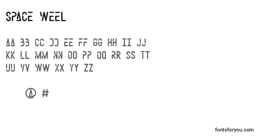 Шрифт Space Weel (141540) – алфавит, цифры, специальные символы