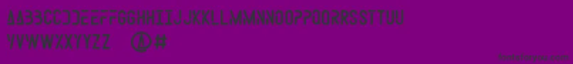 フォントSpace Weel – 紫の背景に黒い文字