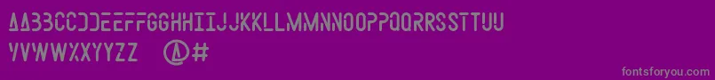 Space Weel Font – Gray Fonts on Purple Background