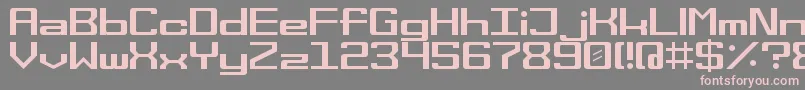 space wham Font – Pink Fonts on Gray Background
