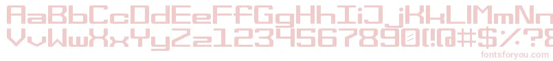 space wham Font – Pink Fonts on White Background