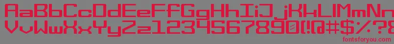 space wham Font – Red Fonts on Gray Background