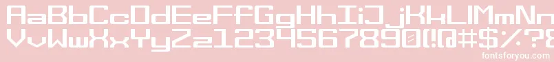 フォントspace wham – ピンクの背景に白い文字