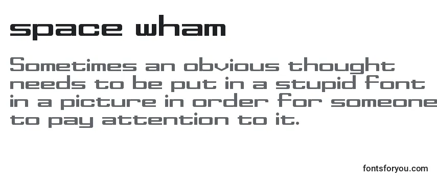 Space wham Font