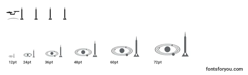Размеры шрифта Space (141542)