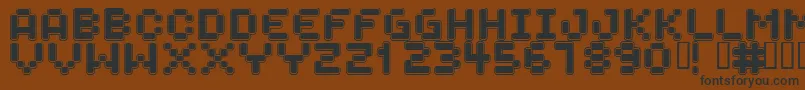 SPACEBOY Font – Black Fonts on Brown Background