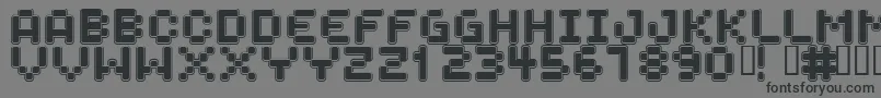 SPACEBOY Font – Black Fonts on Gray Background