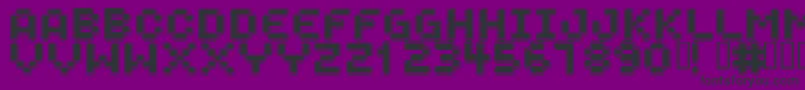 SPACEBOY Font – Black Fonts on Purple Background