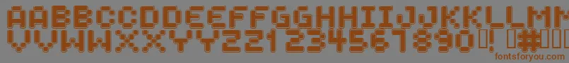SPACEBOY Font – Brown Fonts on Gray Background