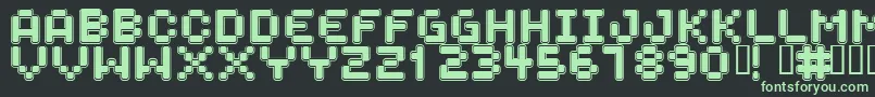 SPACEBOY Font – Green Fonts on Black Background