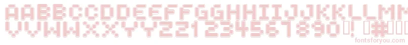 SPACEBOY Font – Pink Fonts on White Background