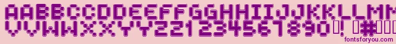 SPACEBOY Font – Purple Fonts on Pink Background