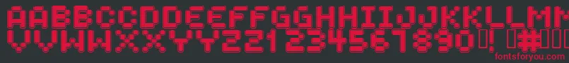 SPACEBOY Font – Red Fonts on Black Background