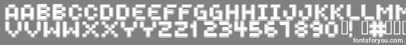 SPACEBOY Font – White Fonts on Gray Background