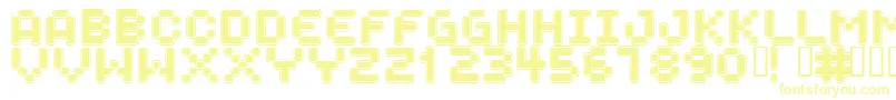 SPACEBOY Font – Yellow Fonts on White Background