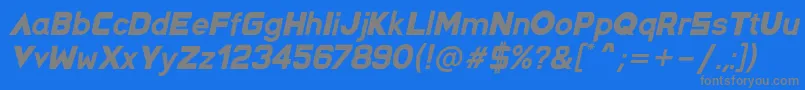 fuente SpaceCapitan Italic – Fuentes Grises Sobre Fondo Azul
