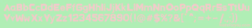 SpaceCapitan Regular Font – Pink Fonts on Green Background