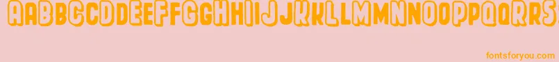 More about Spacecard Font Spacecard Font – Orange Fonts on Pink Background