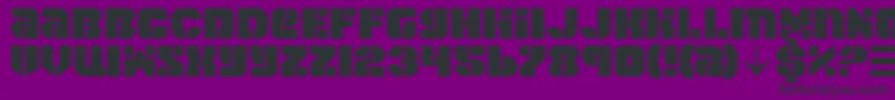 spacecruiser Font – Black Fonts on Purple Background