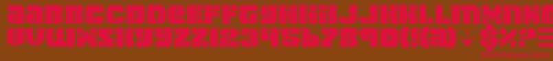 spacecruiser Font – Red Fonts on Brown Background