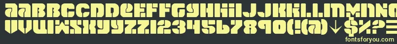 spacecruiser Font – Yellow Fonts on Black Background