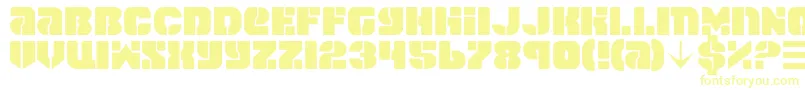 spacecruiser Font – Yellow Fonts on White Background