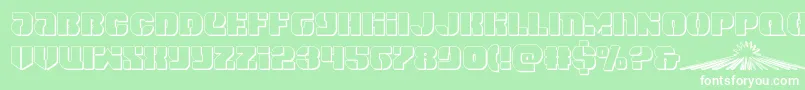 spacecruiser3d Font – White Fonts on Green Background