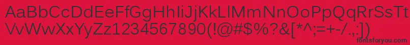 Kalinga Font – Black Fonts on Red Background