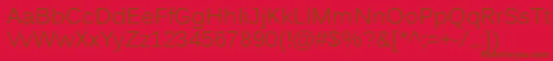 Kalinga Font – Brown Fonts on Red Background